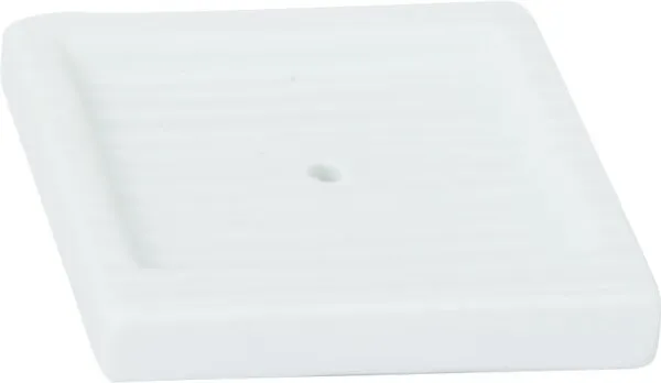 LaNature Seifenschale aus weißem Porzellan, 6,5 x 6,5 cm LaNature Seifenschale aus weißem Porzellan, 6,5 x 6,5 cm