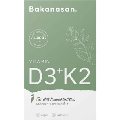 Bakanasan D3+K2 Kapseln 60 Stk. Bakanasan D3+K2 Kapseln 60 Stk.