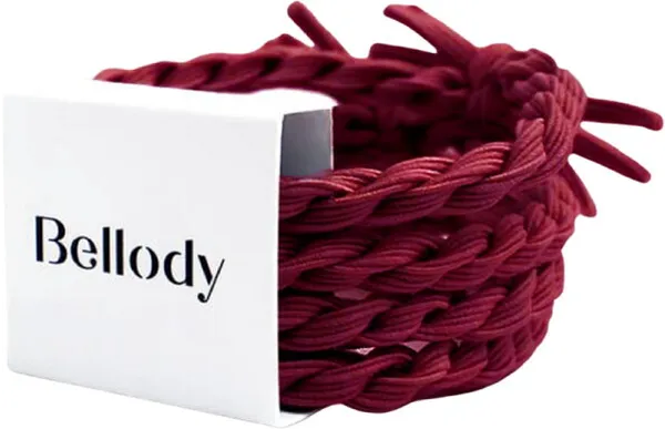 Bellody® Original Haargummis (4 Stück – Bordeaux Red) Bellody® Original Haargummis (4 Stück – Bordeaux Red)