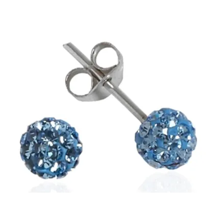 Impala Ohrstecker Kugel 5 mm light sapphire Impala Ohrstecker Kugel 5 mm light sapphire