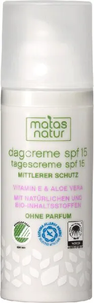 Matas Beauty Natur Tagescreme lsf 15 50 ml Matas Beauty Natur Tagescreme lsf 15 50 ml