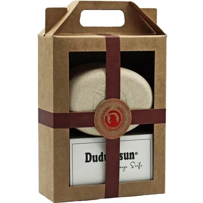 Unicorn Geschenk-Set unicorn Seifendose aus Flüssigholz groß + sahneweiß & Dudu-Osun PURE – 150g Unicorn Geschenk-Set unicorn Seifendose aus Flüssigholz groß + sahneweiß & Dudu-Osun PURE – 150g