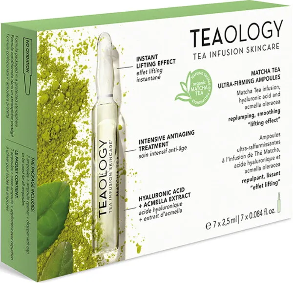 TEAOLOGY Face Care Matcha Tea Ultra Firming Ampoules 7 x 2,5 ml TEAOLOGY Face Care Matcha Tea Ultra Firming Ampoules 7 x 2,5 ml