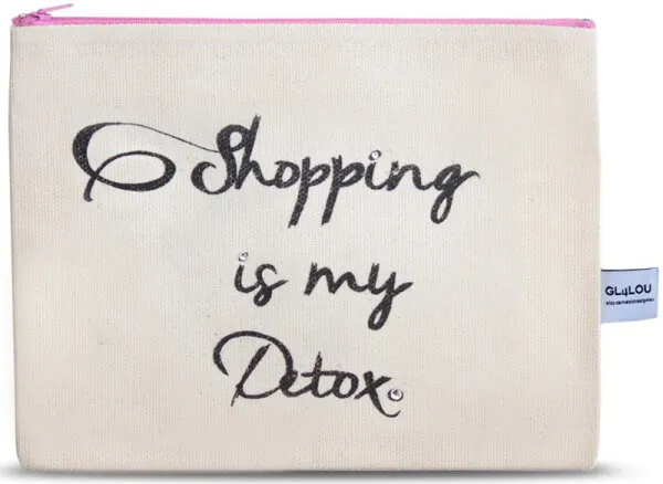 4LOU Vanity Bag Detox – 100% Canvas Swarovski Applikationen 4LOU Vanity Bag Detox – 100% Canvas Swarovski Applikationen