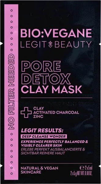 Bio:Végane Pore Detox Clay Mask 2×5 ml Bio:Végane Pore Detox Clay Mask 2×5 ml