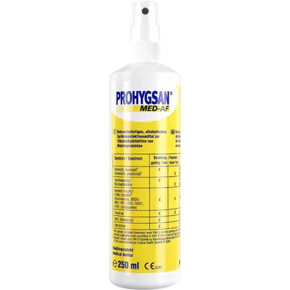 Prohygsan Prohygsan MED-AF Desinfektionsspray 250 ml (LQ) Prohygsan Prohygsan MED-AF Desinfektionsspray 250 ml (LQ)
