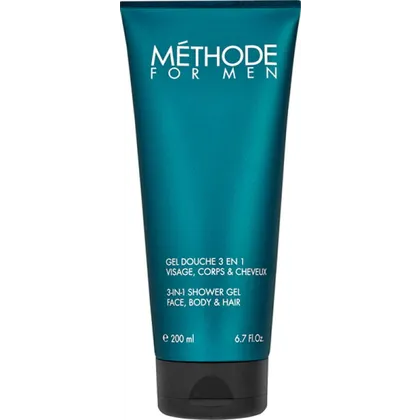 Jeanne Piaubert Méthode for Men 3-in-1 Shower Gel Face, Body & Hair 200 ml Jeanne Piaubert Méthode for Men 3-in-1 Shower Gel Face, Body & Hair 200 ml