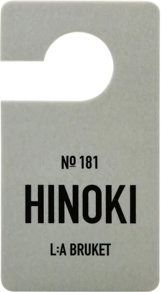 L:A Bruket No. 181 Fragrance Tag Hinoki L:A Bruket No. 181 Fragrance Tag Hinoki
