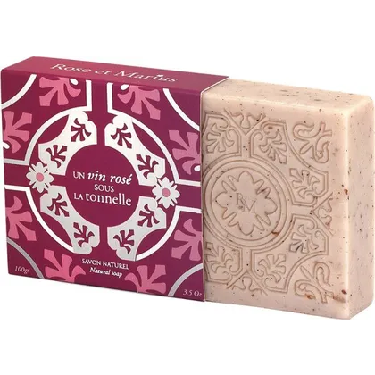 Rose et Marius Un Vin rosé sous la Tonnelle Stückseife 100 g Rose et Marius Un Vin rosé sous la Tonnelle Stückseife 100 g