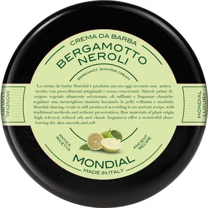 Mondial Luxury Shaving Cream Plexi Bowl 150 ml Bergamotto Neroli Mondial Luxury Shaving Cream Plexi Bowl 150 ml Bergamotto Neroli