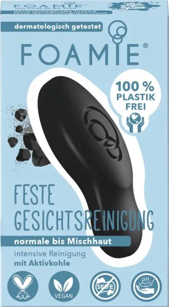 Foamie Feste Gesichtsreinigung Too Coal to Be True 60 g Foamie Feste Gesichtsreinigung Too Coal to Be True 60 g