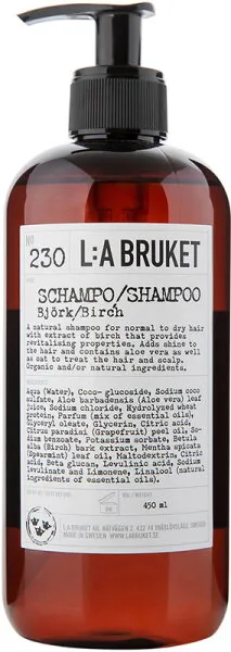 L:A Bruket No. 230 Shampoo Birch 450 ml L:A Bruket No. 230 Shampoo Birch 450 ml