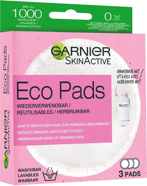 Garnier SkinActive Eco Pads Gesichtsreinigungstuch 3Stk Garnier SkinActive Eco Pads Gesichtsreinigungstuch 3Stk