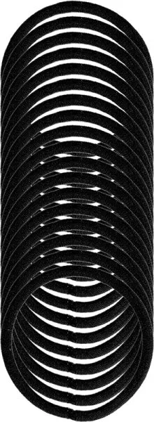 Denman Zopfgummis 4 mm Schwarz 18-er Karte Denman Zopfgummis 4 mm Schwarz 18-er Karte