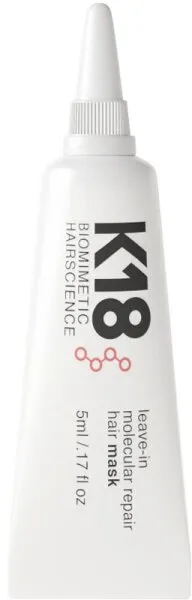 K18 Biomimetic Hairscience Leave-In Molecular Repair Hair Mask 5 ml K18 Biomimetic Hairscience Leave-In Molecular Repair Hair Mask 5 ml