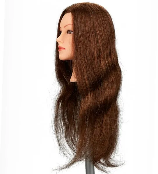 Fripac Übungskopf 60 cm 100% Echthaar, hellbraun Fripac Übungskopf 60 cm 100% Echthaar, hellbraun