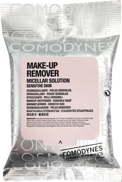 Comodynes Make Up Remover Micellar Sensitive Skin Reinigungstücher 20 Stk. Comodynes Make Up Remover Micellar Sensitive Skin Reinigungstücher 20 Stk.