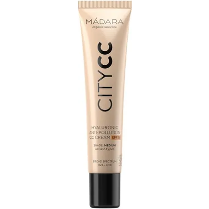 MÁDARA Organic Skincare CITYCC Hyaluronic Anti-Pollution CC Cream SPF15 Medium Beige 40 ml MÁDARA Organic Skincare CITYCC Hyaluronic Anti-Pollution CC Cream SPF15 Medium Beige 40 ml