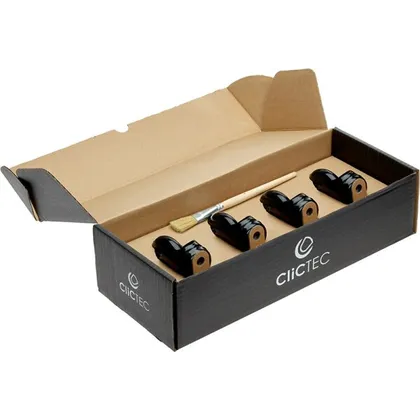 Efalock Clic Tec Rolle schwarz 4er f.Piccolo Efalock Clic Tec Rolle schwarz 4er f.Piccolo