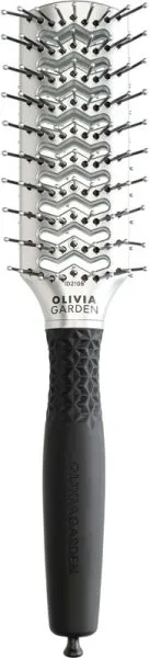 Olivia Garden Essential Style Double Tunnel Nylon/Double Silver 1 Stk. Olivia Garden Essential Style Double Tunnel Nylon/Double Silver 1 Stk.