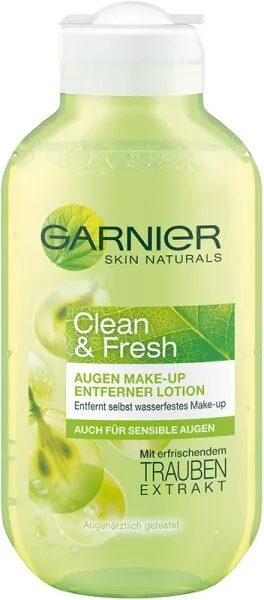 Garnier Skin Naturals Clean & Fresh Augen Make-up Entferner Lotion Reinigungslotion 125ml Garnier Skin Naturals Clean & Fresh Augen Make-up Entferner Lotion Reinigungslotion 125ml