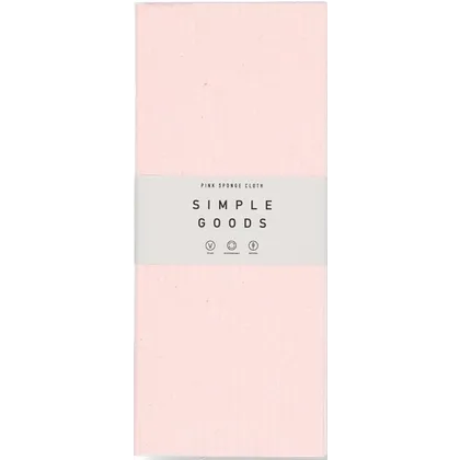 Simple Goods Sponge Cloth Pink 1 Stk. Simple Goods Sponge Cloth Pink 1 Stk.