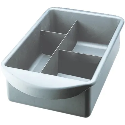 Efalock Arbeitskasten 4 Fächer silber Efalock Arbeitskasten 4 Fächer silber