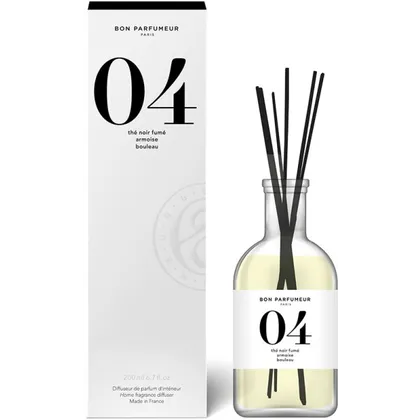 BON PARFUMEUR Diffuser 04 Black Tea, Mugwort, Birch Diffuser 200 ml BON PARFUMEUR Diffuser 04 Black Tea, Mugwort, Birch Diffuser 200 ml