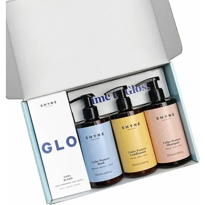 Shyne Hair set Time to Gloss Set Cool Blond Shyne Hair set Time to Gloss Set Cool Blond