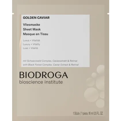 Biodroga Bioscience Institute Golden Caviar Vliesmaske 16 ml Biodroga Bioscience Institute Golden Caviar Vliesmaske 16 ml