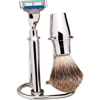 Erbe Shaving Shop Rasierset dreiteilig, Hochglanz, Gillette Mach 3 Erbe Shaving Shop Rasierset dreiteilig, Hochglanz, Gillette Mach 3