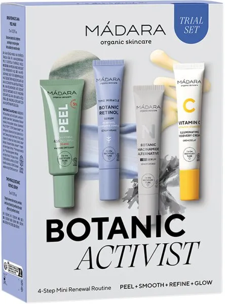 Mádara Botanic Activist 4-Step Mini Renewal Routine Set Mádara Botanic Activist 4-Step Mini Renewal Routine Set