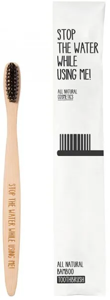 Stop The Water While Using Me! Bamboo Toothbrush Stop The Water While Using Me! Bamboo Toothbrush