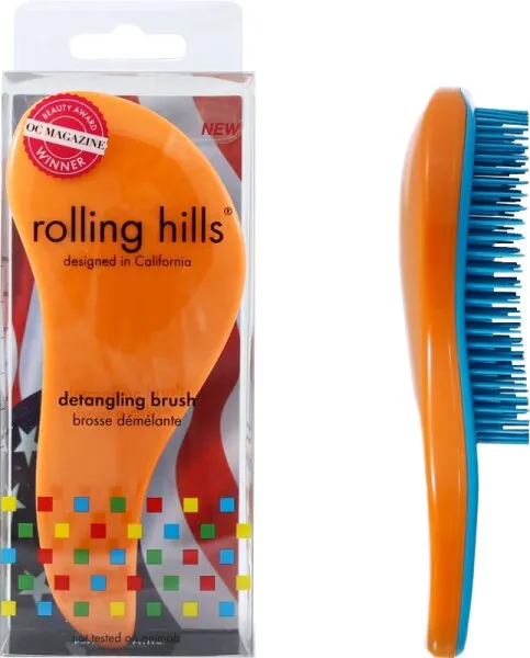 Rolling Hills Professional Detangling Brush Orange Rolling Hills Professional Detangling Brush Orange