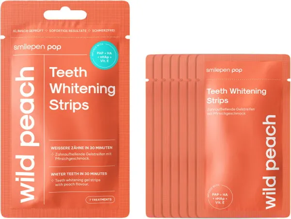 Smilepen Pop Teeth Whitening Strips Wild Peach Smilepen Pop Teeth Whitening Strips Wild Peach