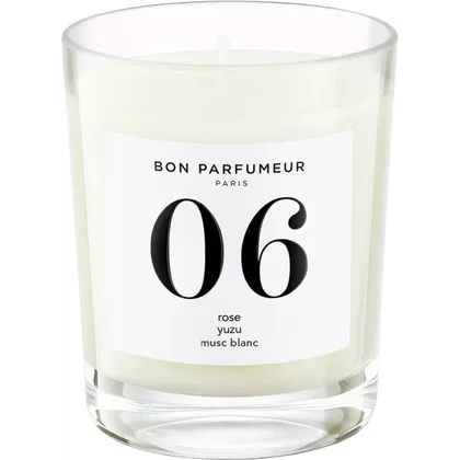 BON PARFUMEUR Candle 06 Rose, Yuzu, White Musk Duftkerze 180 g BON PARFUMEUR Candle 06 Rose, Yuzu, White Musk Duftkerze 180 g