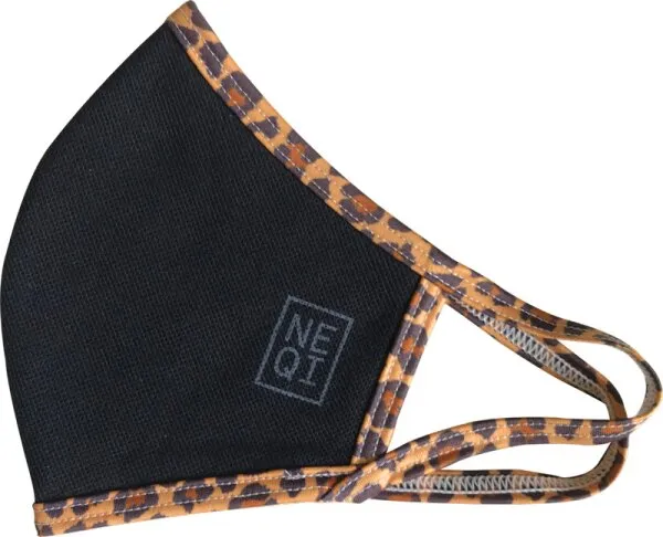 NEQI Community Face Coverings, Black/Leo S-M NEQI Community Face Coverings, Black/Leo S-M