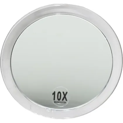 Fantasia Spiegel mit 2 Saugnäpfen, Acryl, Vergrößerung 10-fach, Ø 15 cm Fantasia Spiegel mit 2 Saugnäpfen, Acryl, Vergrößerung 10-fach, Ø 15 cm
