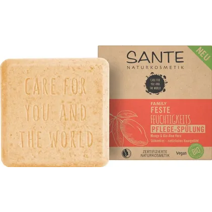 Sante FAMILY Feste Feuchtigkeits Pflege-Spülung Mango & Bio-Aloe Vera Haarspülung 60g Sante FAMILY Feste Feuchtigkeits Pflege-Spülung Mango & Bio-Aloe Vera Haarspülung 60g