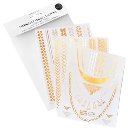 Wonderstripes Metallic Fashion-Tattoos – Classic-Set 3 Bögen Wonderstripes Metallic Fashion-Tattoos – Classic-Set 3 Bögen