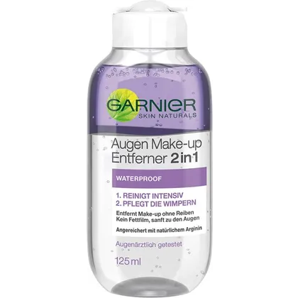Garnier Skin Naturals Augen Make-Up Entferner 2in1 Waterproof Make-up Entferner 125ml Garnier Skin Naturals Augen Make-Up Entferner 2in1 Waterproof Make-up Entferner 125ml