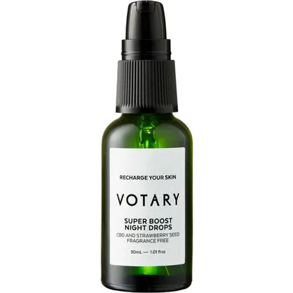 Votary Super Boost Night Drops CBD and Strawberry Seed 30 ml Votary Super Boost Night Drops CBD and Strawberry Seed 30 ml