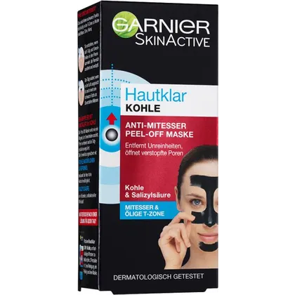 Garnier SkinActive Hautklar Kohle Anti-Mitesser Peel Off Maske Gesichtspeeling 50ml Garnier SkinActive Hautklar Kohle Anti-Mitesser Peel Off Maske Gesichtspeeling 50ml