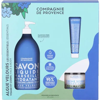 Aktion – La Compagnie de Provence Algue Velours Ultra-Hydrating Essentials Set Aktion – La Compagnie de Provence Algue Velours Ultra-Hydrating Essentials Set