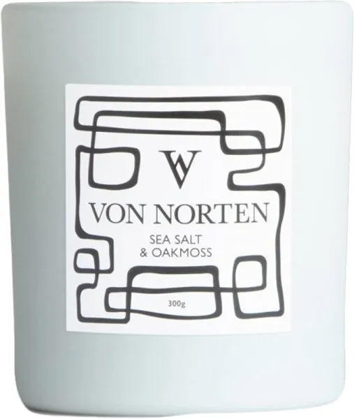 Von Norten Sea Salt & Oakmoss Candle 300 ml Von Norten Sea Salt & Oakmoss Candle 300 ml