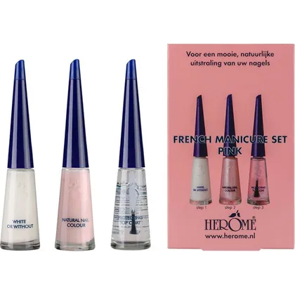Herôme French Manicure Set Pink 3x 10 ml Herôme French Manicure Set Pink 3x 10 ml
