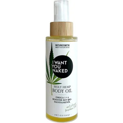 I Want You Naked Holy Hemp Body Oil Bio-Hanfsamenöl & Vitamin E 100 ml I Want You Naked Holy Hemp Body Oil Bio-Hanfsamenöl & Vitamin E 100 ml