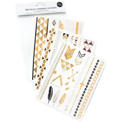 Wonderstripes Metallic Fashion-Tattoos – Colour-Set, 3 Bögen Wonderstripes Metallic Fashion-Tattoos – Colour-Set, 3 Bögen