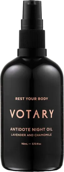 Votary Antidote Night Oil Lavender and Chamomile 110 ml Votary Antidote Night Oil Lavender and Chamomile 110 ml