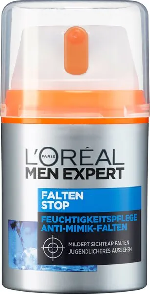 L’Oréal Men Expert Falten Stop Feuchtigkeitspflege Anti-Mimik Falten Gesichtscreme 50 ml L’Oréal Men Expert Falten Stop Feuchtigkeitspflege Anti-Mimik Falten Gesichtscreme 50 ml